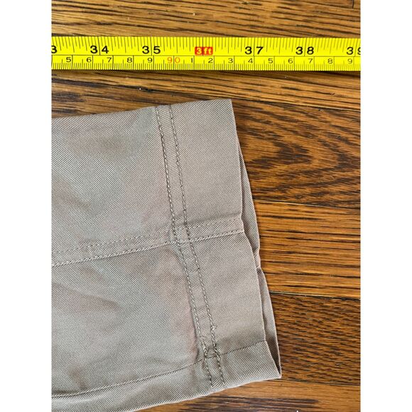 Sundance Tan Button Up Tie Front Pants Trousers Women's Size 2 - Picture 6 of 7